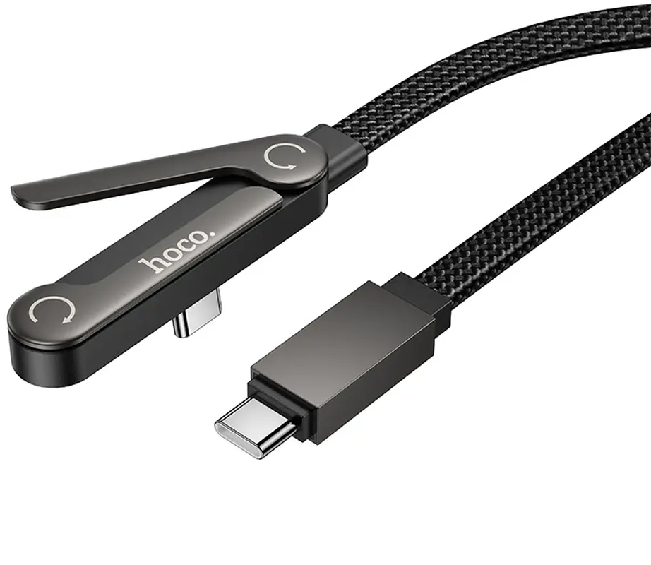 Dátový a nabíjací kábel USB-C - USB-C HOCO U150 Exquisite, 60W, 1,2m, čierny