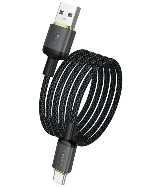 Dátový a nabíjací kábel USB-A - USB-C HOCO X128 Benefit, 36W, 1m, čierny