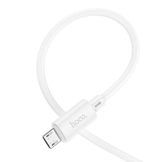 Dátový a nabíjací kábel USB-A - microUSB HOCO X88, 18W, 2m, biely