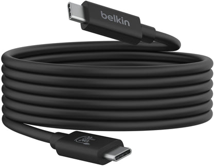 Dátový a nabíjací kábel USB-C - USB-C Belkin Connect, 240W, 2m, čierny INZ004bt2MBK