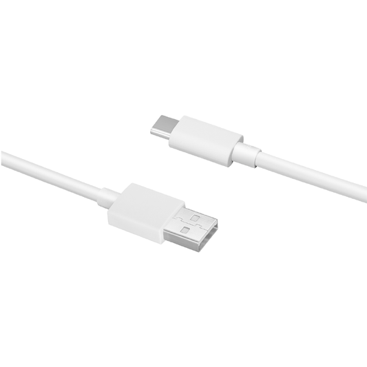 Dátový a nabíjací kábel USB-A - USB-C Oppo DL129, 1m, biely 611602000006