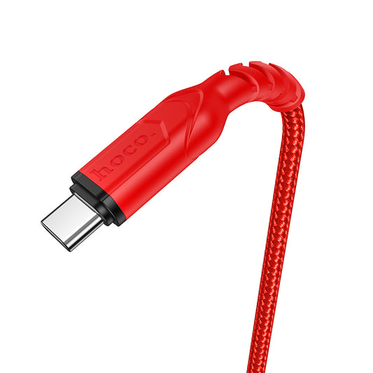 Dátový a nabíjací kábel USB-A - USB-C HOCO X59 Victory, 18W, 1m, Červený