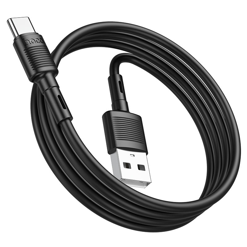 Dátový a nabíjací kábel USB-A - USB-C HOCO X83 Victory, 20W, 1m, Čierny