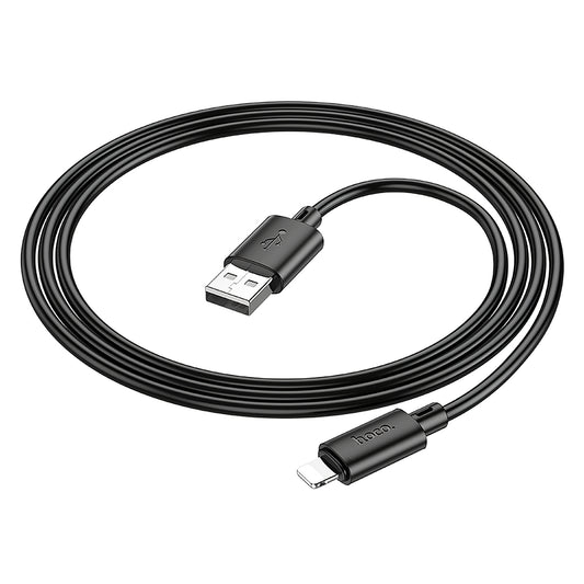Dátový a nabíjací kábel USB-A - Lightning HOCO X88, 18 W, 1 m, čierny 