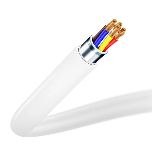 Dátový a nabíjací kábel USB-C - Lightning 3MK Hyper, 20W, 1,2 m, biely