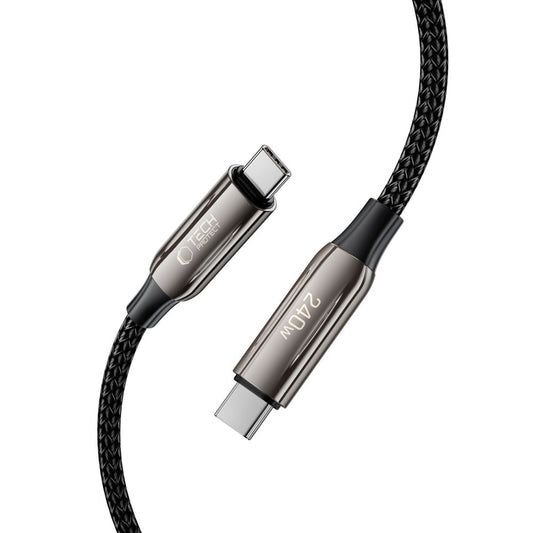 USB-C Data and Charging Cable - USB-C Tech-Protect UB10T Ultraboost, 240W, 1m, Black
