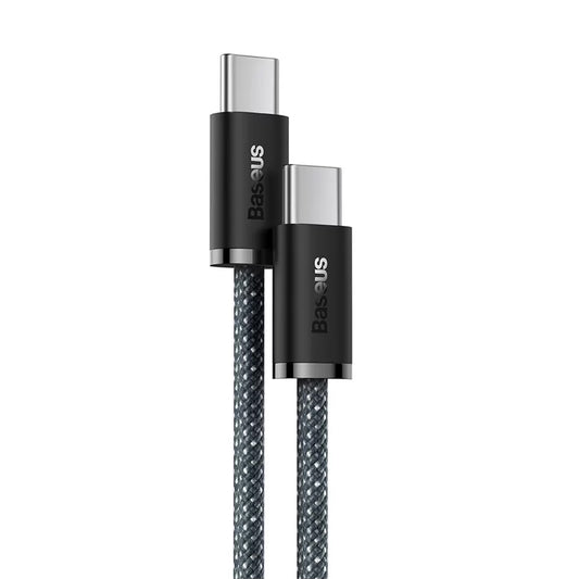 Dátový a nabíjací kábel USB-C - USB-C Baseus Dynamic Series, 100W, 1m, Sivý CALD000216