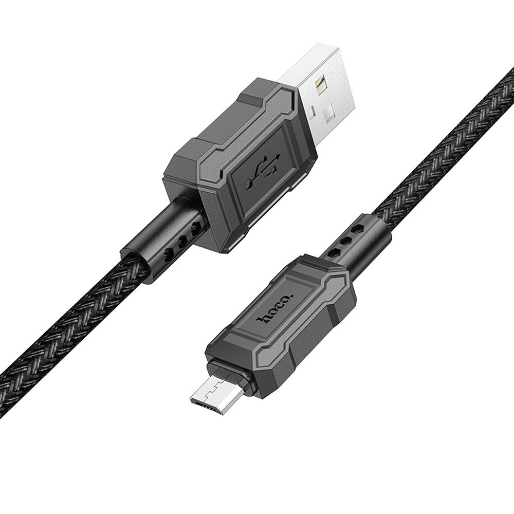 Dátový a nabíjací kábel USB-A - microUSB HOCO Leader X94, 18W, 1m, čierny