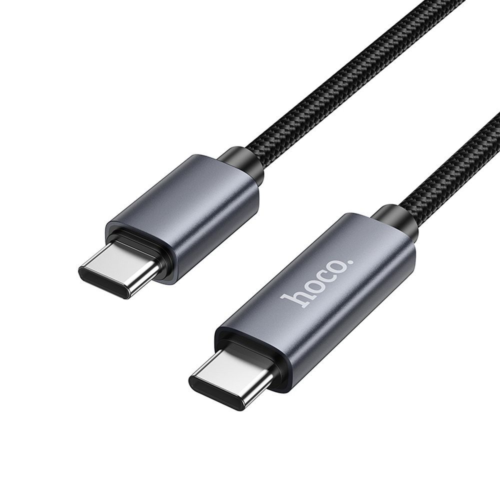 Dátový a nabíjací kábel USB-C - USB-C HOCO Display X112, 60W, 1m, čierny