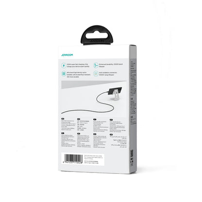 Dátový a nabíjací kábel USB-A - USB-C Joyroom Multi-Color S-A34, 100W, 1m, čierny