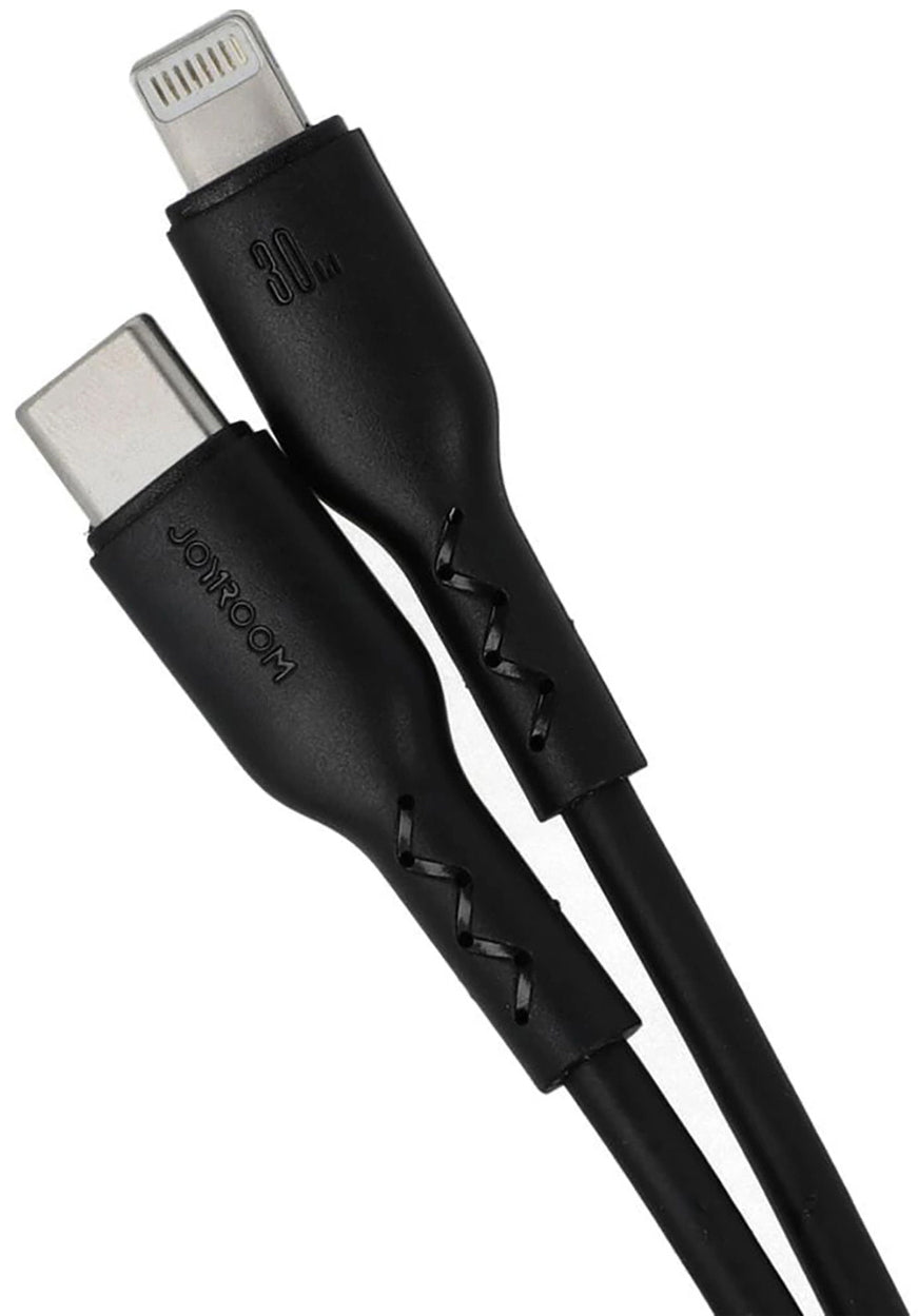 Dátový a nabíjací kábel USB-C - Lightning Joyroom SA26-CL3, 30W, 1m, čierny