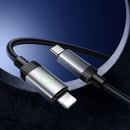 Dátový a nabíjací kábel USB-C - Lightning HOCO X117, 27W, 1m, čierny