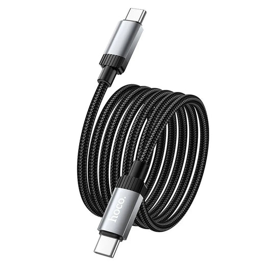 Dátový a nabíjací kábel USB-C - USB-C HOCO X117, 60W, 1m, čierny