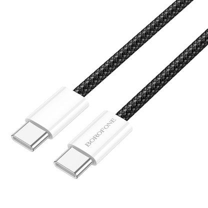 USB-C Data and Charging Cable - USB-C Borofone BX103 Original, 60W, 1m, Black
