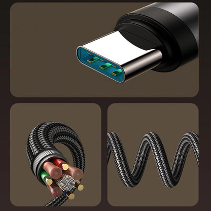 Dátový a nabíjací kábel USB-C - USB-C Joyroom S-A56 EnjoyX Angled, 60W, 1.2m, čierny