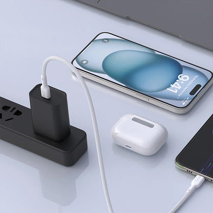 Dátový a nabíjací kábel USB-C - USB-C Dudao L9C, 65W, 1m, Biela