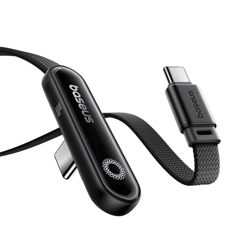 Dátový a nabíjací kábel USB-C - USB-C Baseus MVP 3, 100W, 1m, Čierny P10382500121-00
