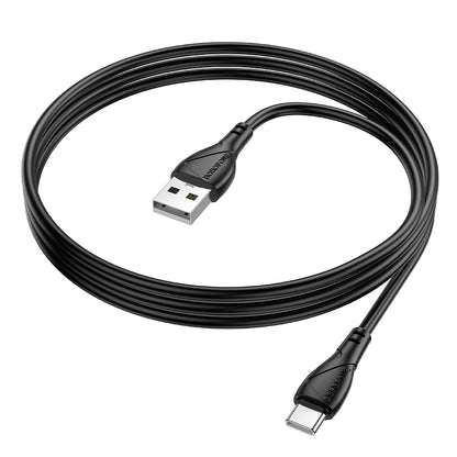 Dátový a nabíjací kábel USB-A - USB-C Borofone BX121 Energy, 18W, 1m, čierny