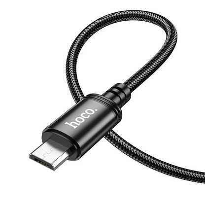 Dátový a nabíjací kábel USB-A - microUSB HOCO X89, 18W, 1m, čierny