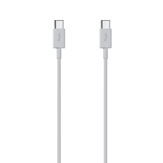 Dátový a nabíjací kábel USB-C - USB-C Allity. AUC-03, 100W, 1m, Biela
