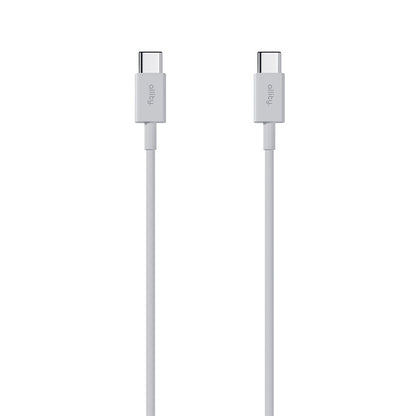 Dátový a nabíjací kábel USB-C - USB-C Allity. AUC-03, 100W, 1m, Biela