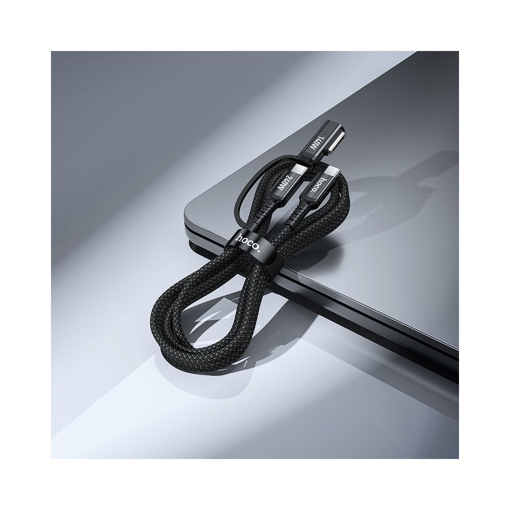 Nabíjací kábel HOCO U142, USB-C - USB-C / MagSafe 3, 240W, 1.8m, čierny