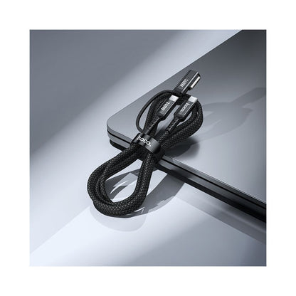Nabíjací kábel HOCO U142, USB-C - USB-C / MagSafe 3, 240W, 1.8m, čierny