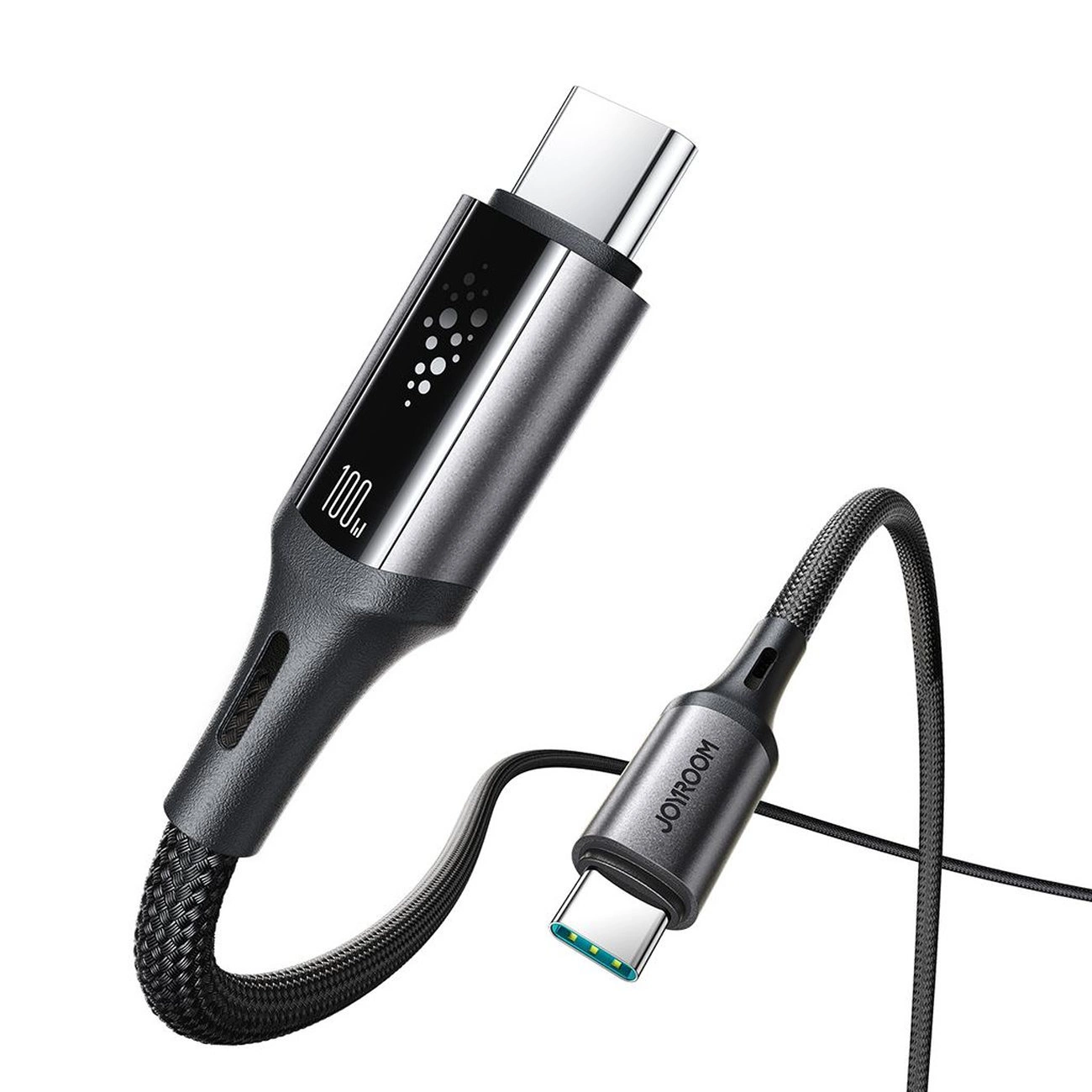 Dátový a nabíjací kábel USB-C - USB-C Joyroom S-A60 StarTalk, 100W, 1.2m, čierny