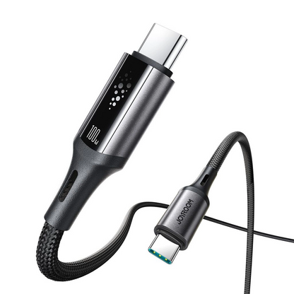 Dátový a nabíjací kábel USB-C - USB-C Joyroom S-A60 StarTalk, 100W, 1.2m, čierny
