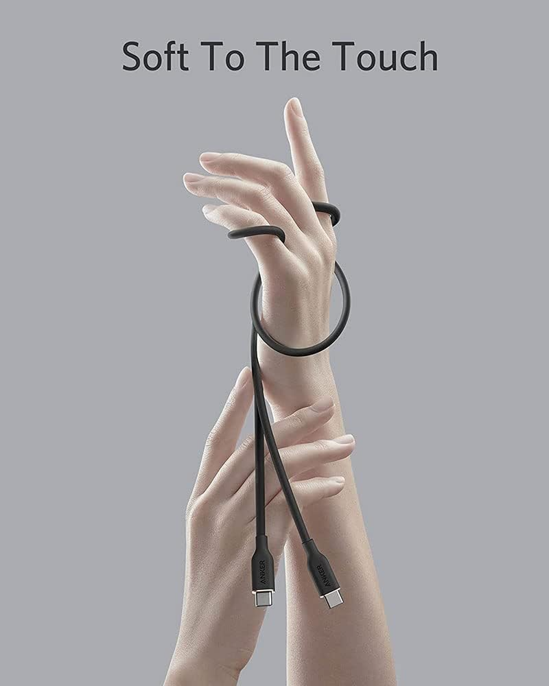 Dátový a nabíjací kábel USB-C - USB-C Anker PowerLine III, 100W, 0.9m, Čierny A8552H11