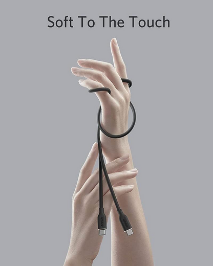 Dátový a nabíjací kábel USB-C - USB-C Anker PowerLine III, 100W, 0.9m, Čierny A8552H11