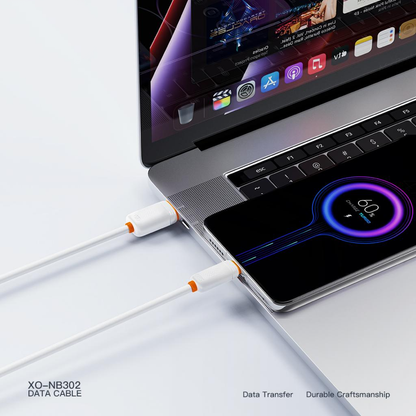 Dátový a nabíjací kábel USB-A - Lightning XO Design NB302, 18W, 1m, Biela