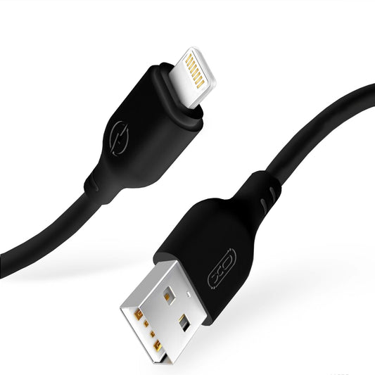 Dátový a nabíjací kábel USB-A - Lightning XO Design NB103, 18W, 2m, čierny