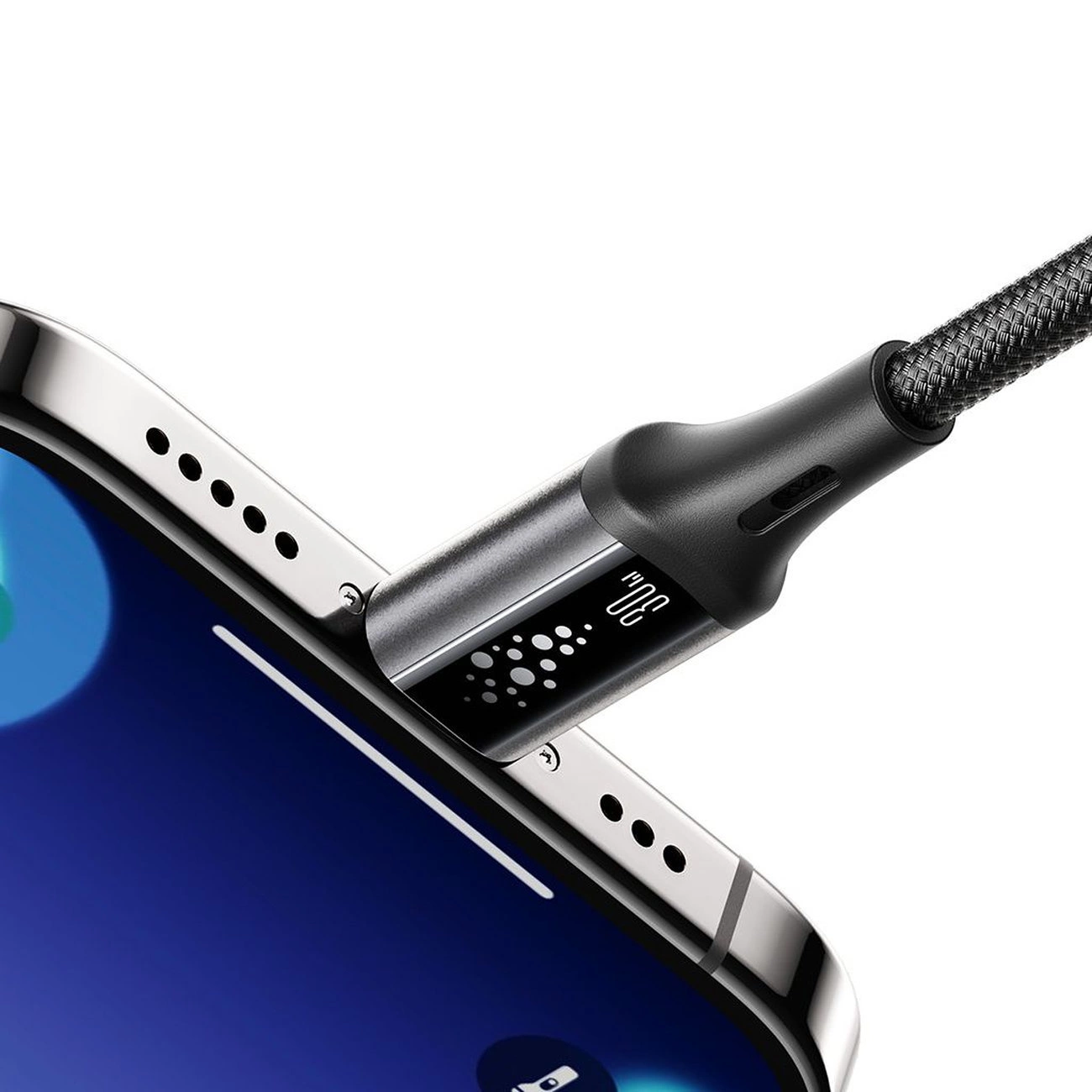 Dátový a nabíjací kábel USB-C - Lightning Joyroom S-A60 StarTalk, 30W, 1.2m, čierny