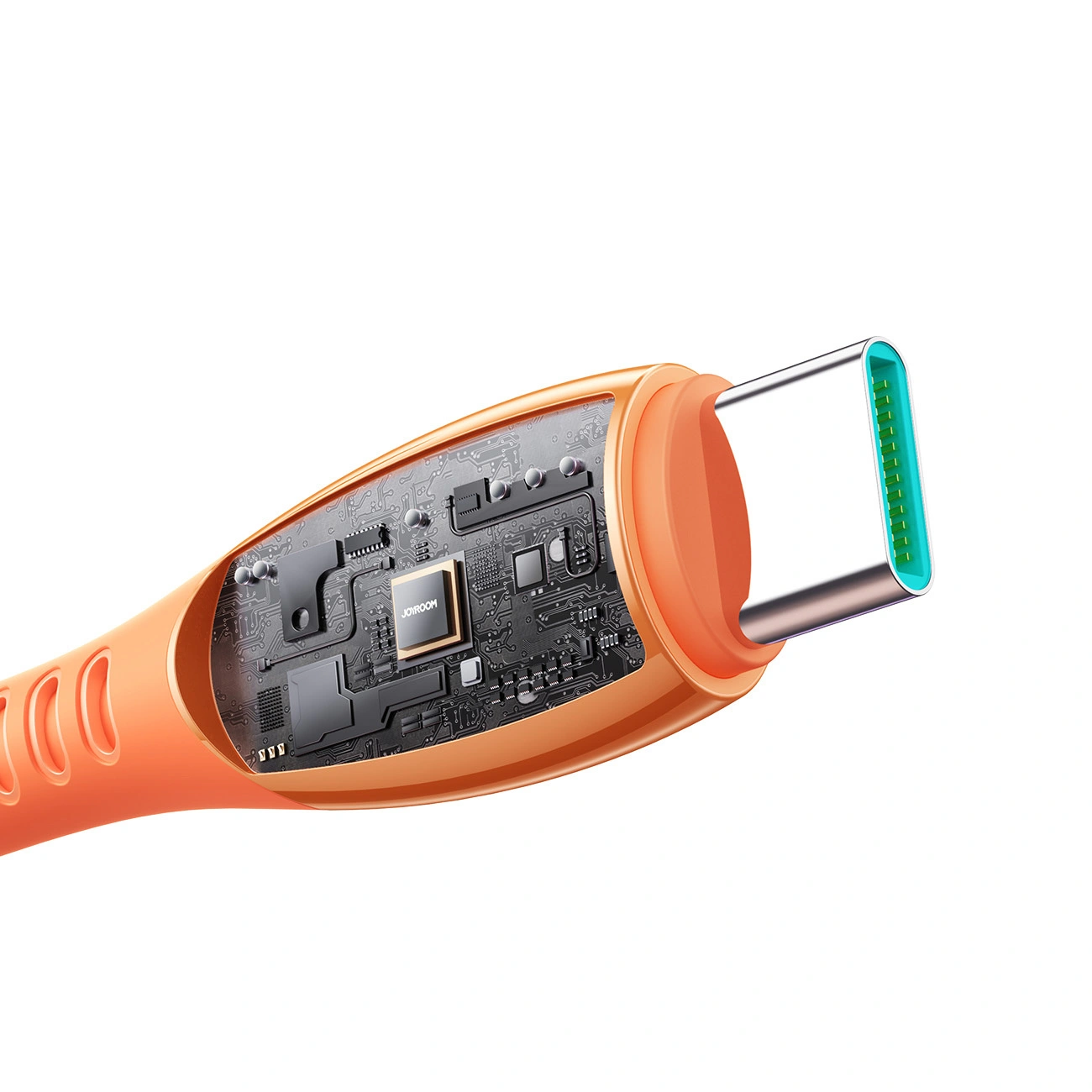 Dátový a nabíjací kábel USB-C - USB-C Joyroom S-A59 Vibrant, 60W, 1.2m, Oranžový