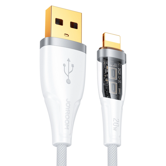 Dátový a nabíjací kábel USB-A - Lightning Joyroom S-UL012A3, 18W, 1,2 m, biely