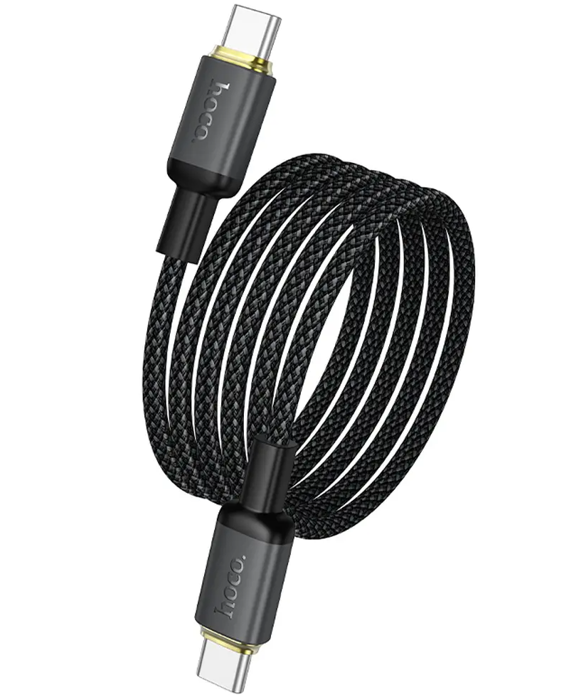 Dátový a nabíjací kábel USB-C - USB-C HOCO X128 Benefit, 60W, 1m, čierny
