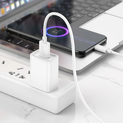 Dátový a nabíjací kábel USB-A - microUSB HOCO X88, 18W, 2m, biely