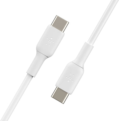Dátový a nabíjací kábel USB-C - USB-C Belkin BoostCharge, 60W, 2m, biely CAB003bt2MWH