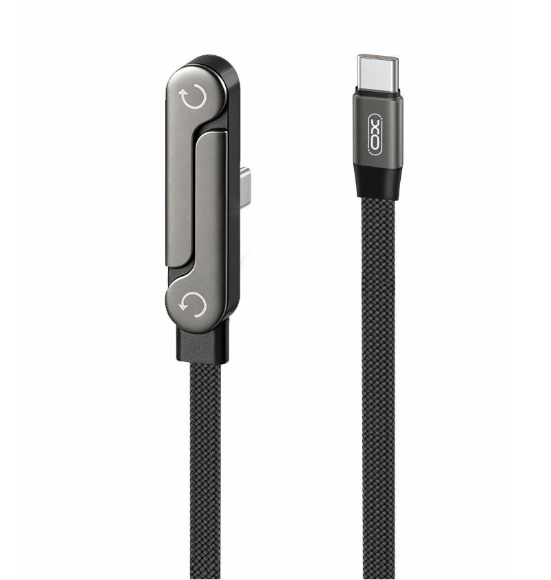 USB-C dátový a nabíjací kábel - USB-C XO Design NB-Q311, 240W, 1,5m, čierny