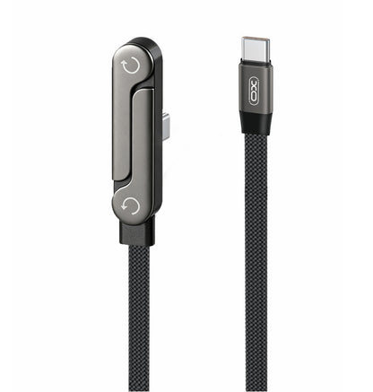 USB-C dátový a nabíjací kábel - USB-C XO Design NB-Q311, 240W, 1,5m, čierny