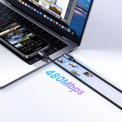 Dátový a nabíjací kábel USB-C - USB-C UGREEN, 100W, 2m, čierny