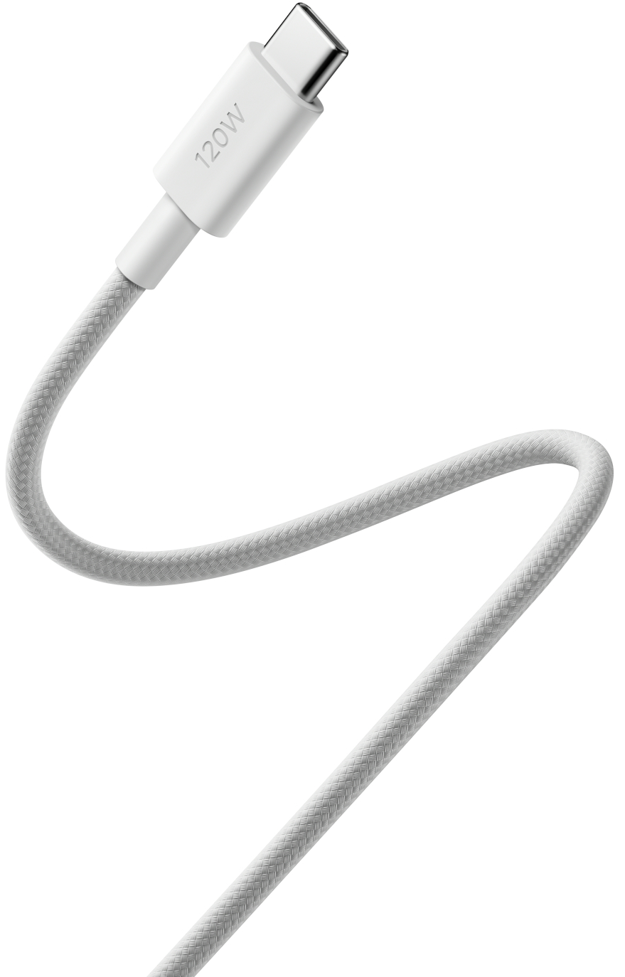 Dátový a nabíjací kábel USB-C - USB-C Xiaomi, 120W, 2m, biely BHR087AGL