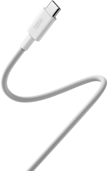 Dátový a nabíjací kábel USB-C - USB-C Xiaomi, 120W, 2m, biely BHR087AGL