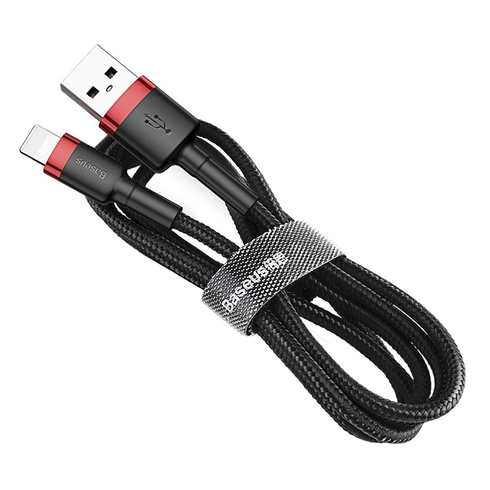 Dátový a nabíjací kábel USB-A - Lightning Baseus Cafule, 18W, 3m, Červený CALKLF-R91