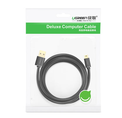 Dátový a nabíjací kábel USB-A - miniUSB UGREEN US132, 2m, čierny
