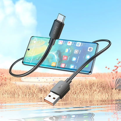 Dátový a nabíjací kábel USB-A - USB-C HOCO X96, 100 W, 1 m, čierny 