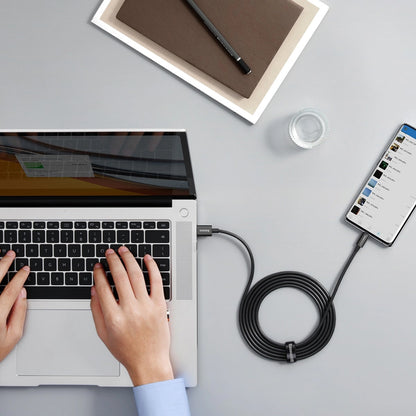 Dátový a nabíjací kábel USB-A - USB-C Baseus Superior Series, 65W, 2m, čierny CAYS001001