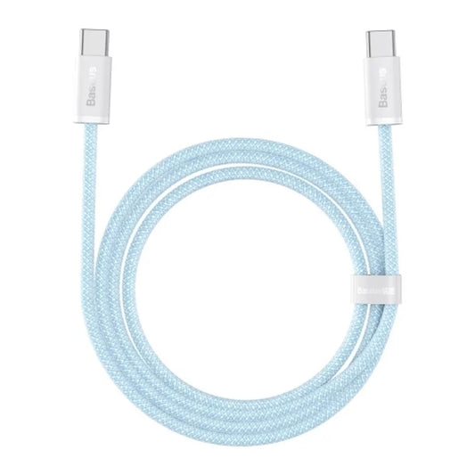 Dátový a nabíjací kábel USB-C - USB-C Baseus Dynamic Series, 100W, 1m, Modrý CALD000203