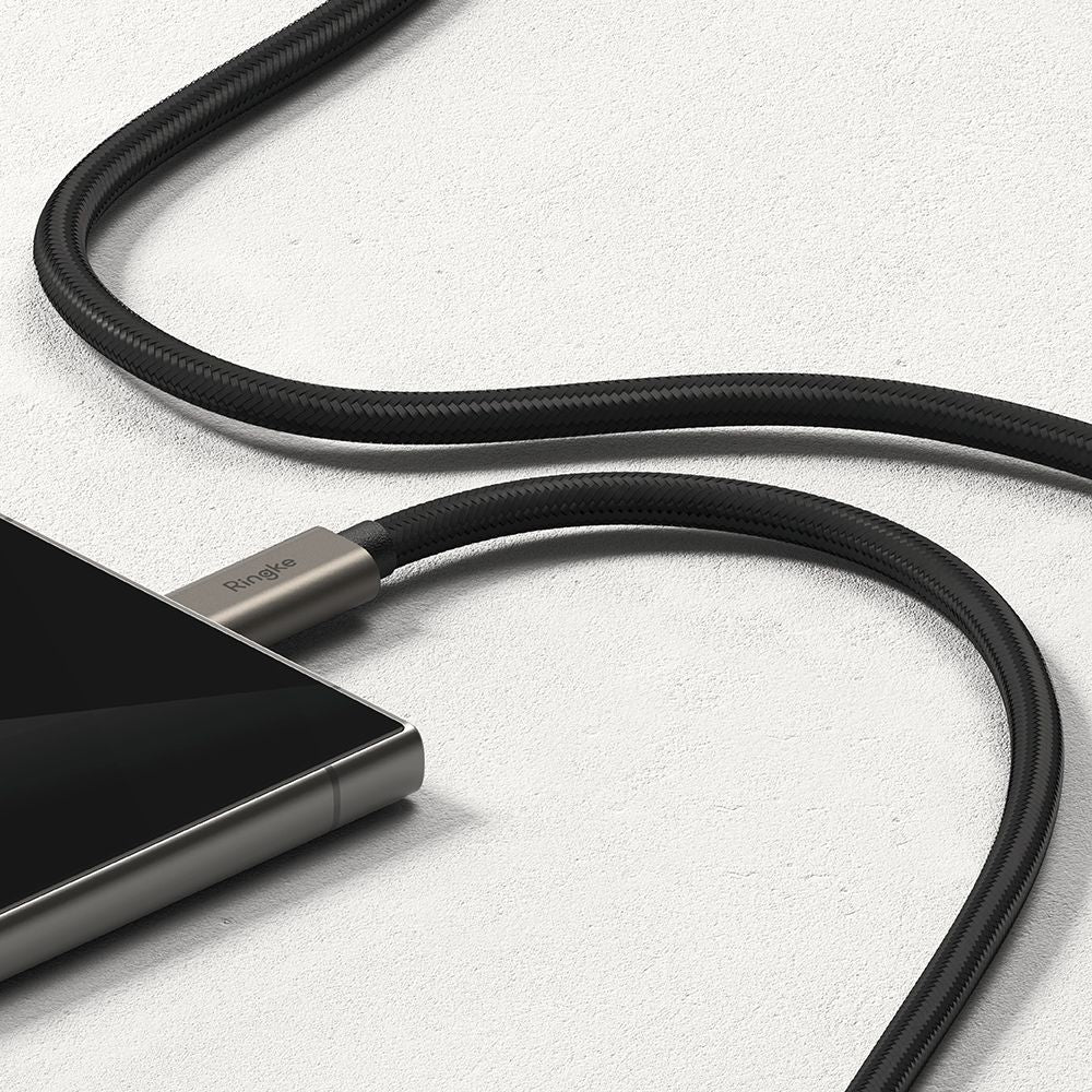 Dátový a nabíjací kábel USB-C - USB-C Ringke 2X2, 240W, 1m, čierny